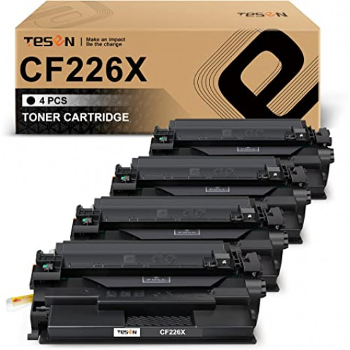 CF226X HP 26X Black Toner Cartridge Replacement 4 Packs